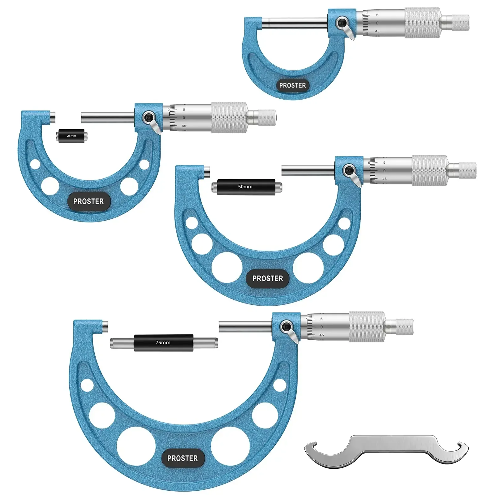 PROSTER micrometer set studio professional shot